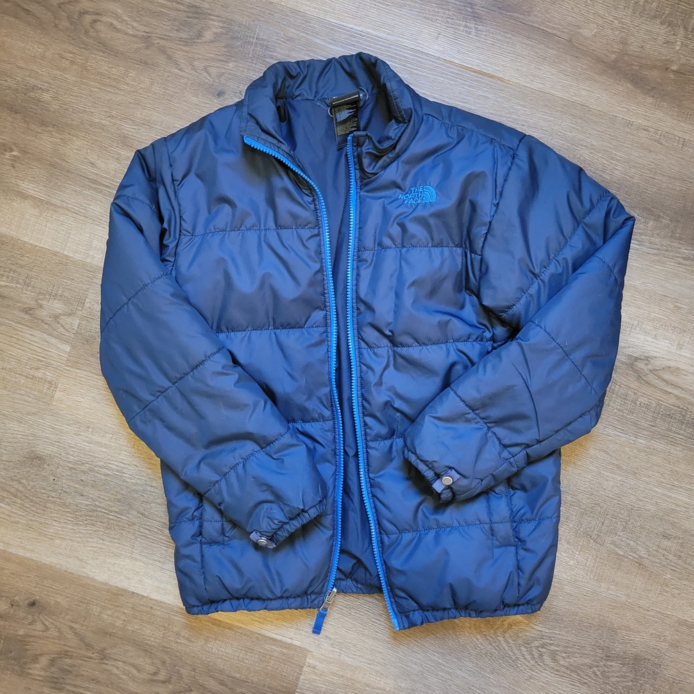 The North Face Kids Blue Puffer Jacket